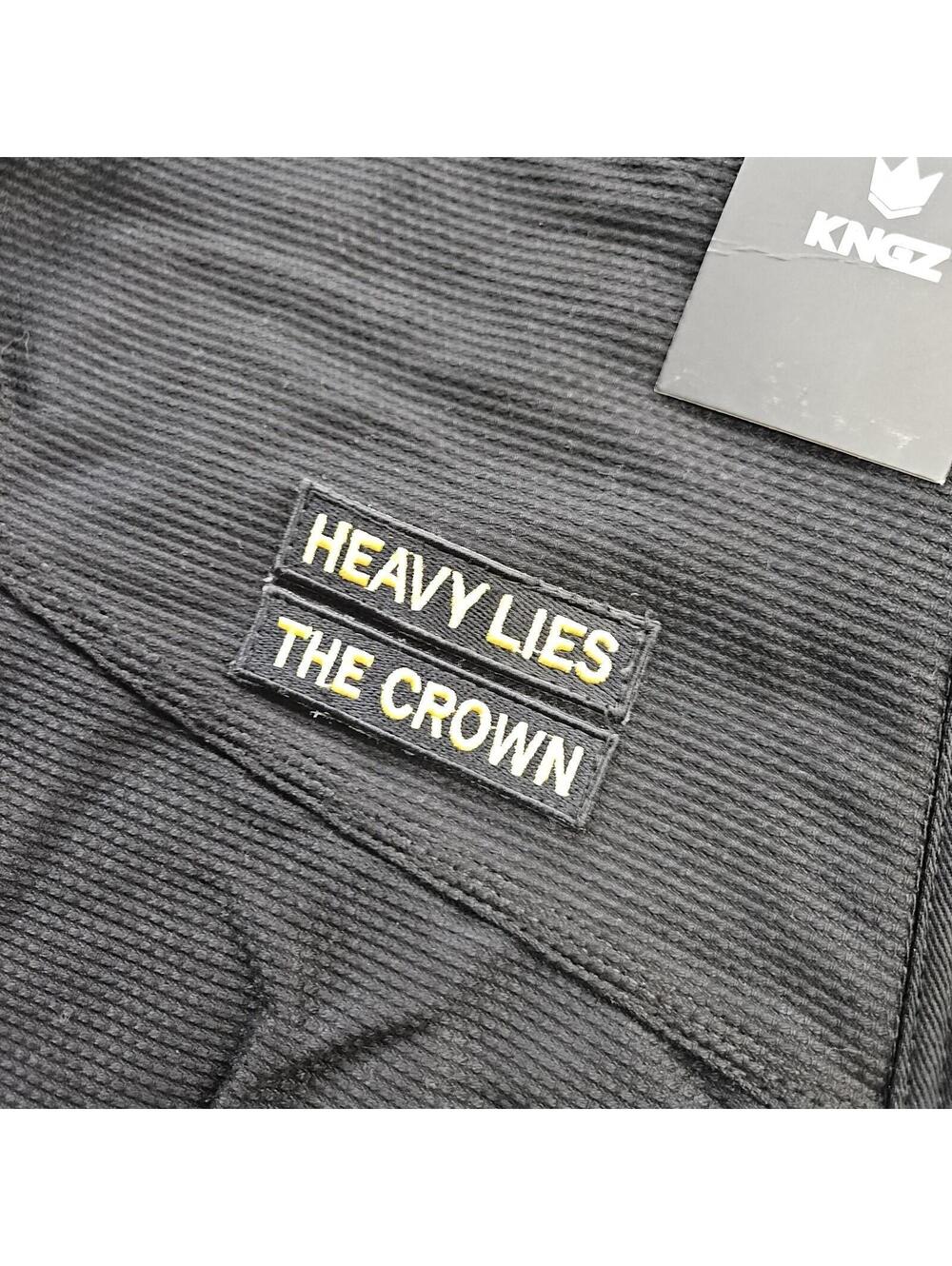 Kingz GI Top Jiu Juitsu Grapple Black F4 *Top Only* New W Tags no Belt - Picture 2 of 14